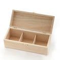 Tea Box with 3 Sections - 205mm x 80mm x 80mm